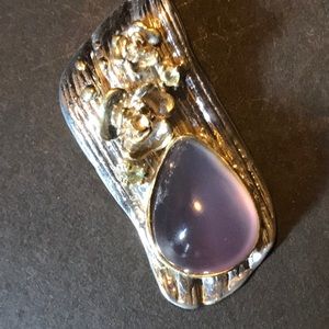 Artisan crafted floral pendant